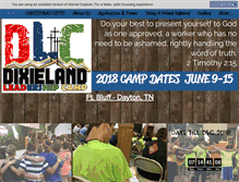 Tablet Screenshot of dixielandleadershipcamp.com
